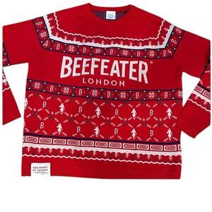 Beefeater London Red Christmas sweater size XXL